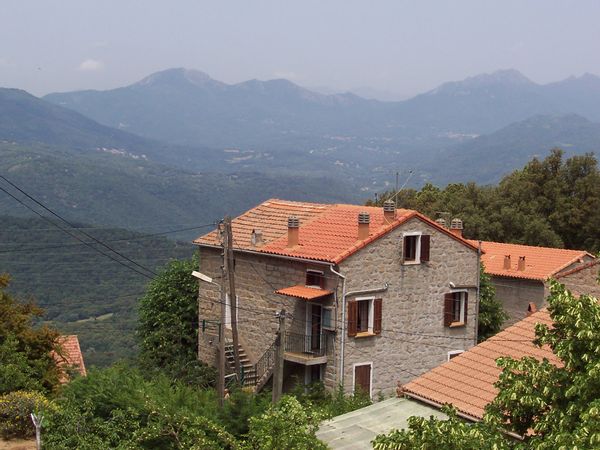 Maison traditionnelle avec jardin.