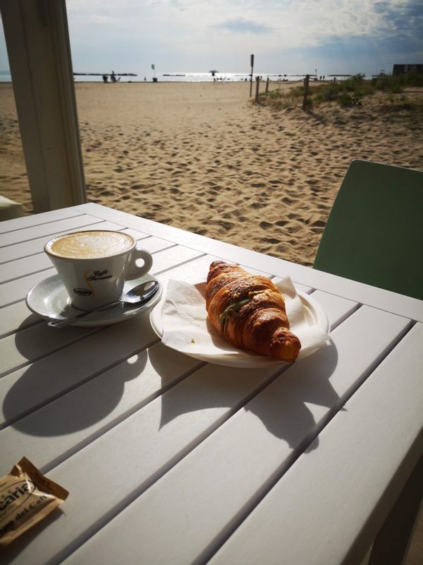 Casa sulla spiaggia del mare Adriatico