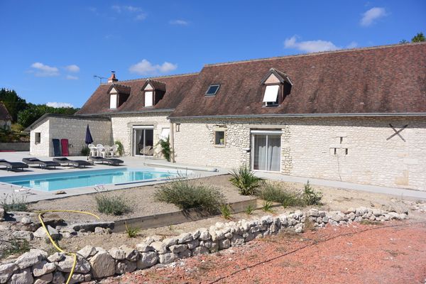 Longère dans la vallée de la Loire en Touraine