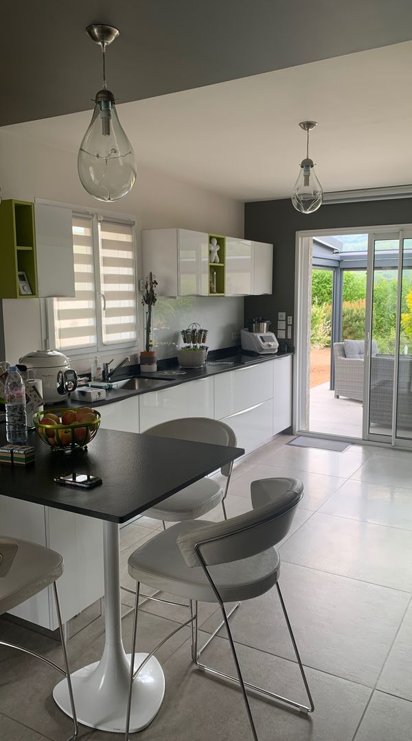 La maison de Isabelle et Jean-Paul au cœur des vignes du Beaujolais..