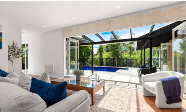 Poolside oasis in Waiheke Island near Auckland