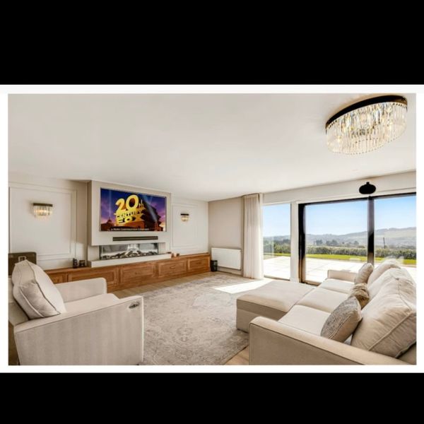 A large newly renovated family home in the Wicklow mountains with stunning sea views.
