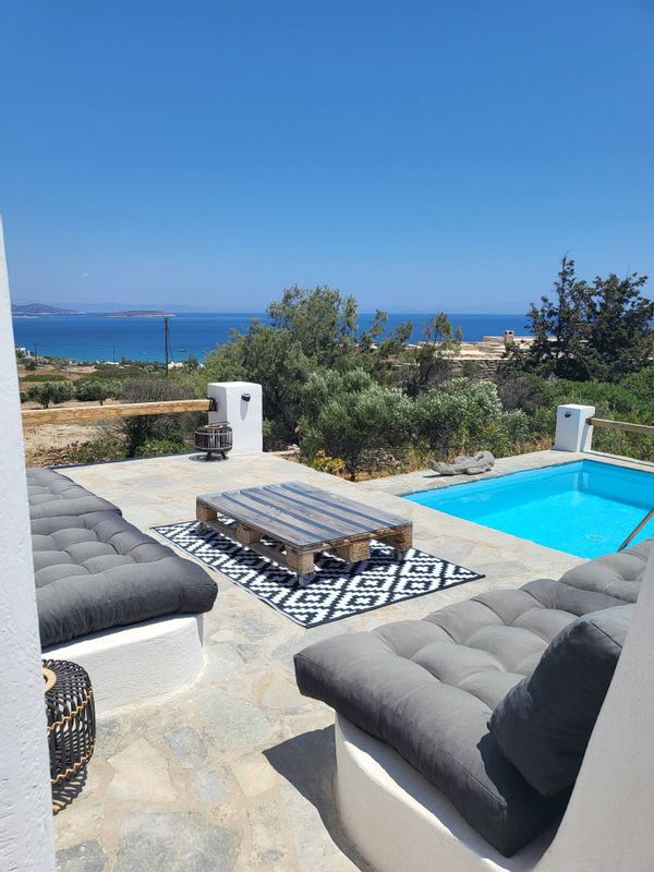Traditional Greek Villa With pool and books
