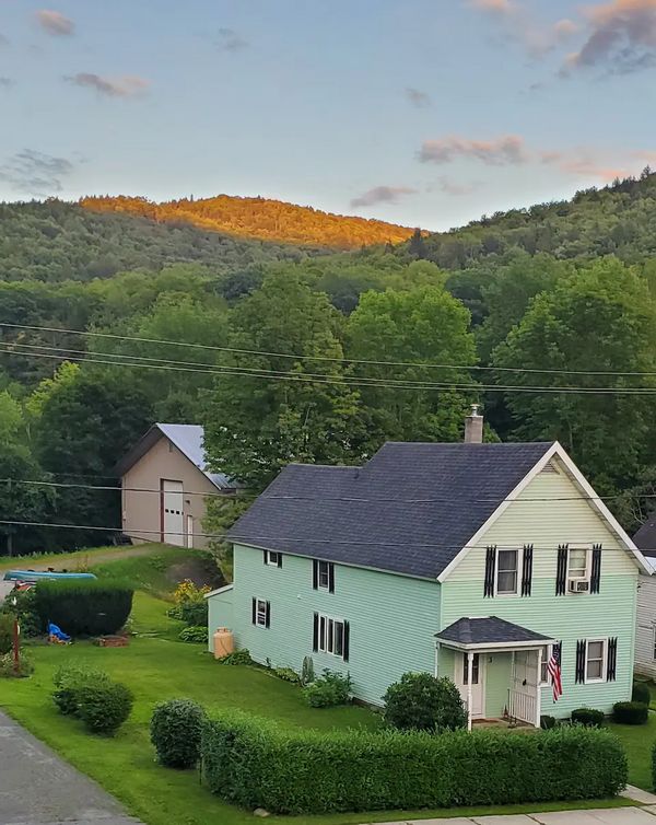 Rural family home in New England mountains