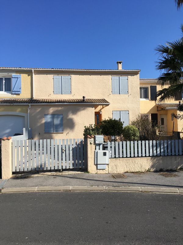 family house in a town near the beach