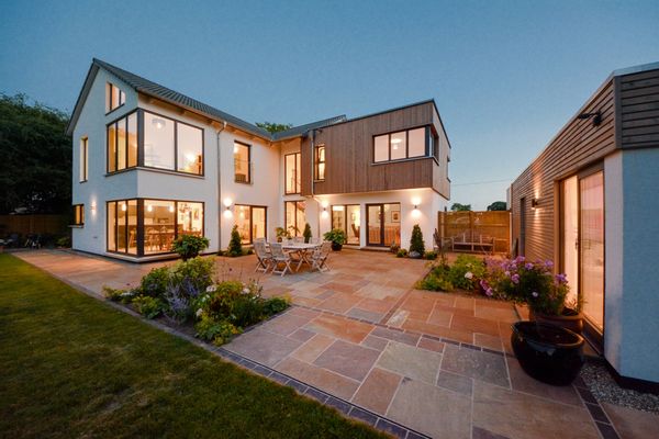 Stylish modern Eco  house set in large garden