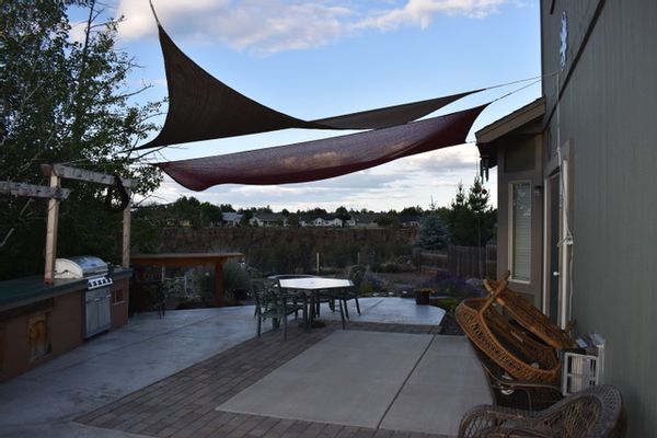 Vacation home. Backyard view over dry canyon