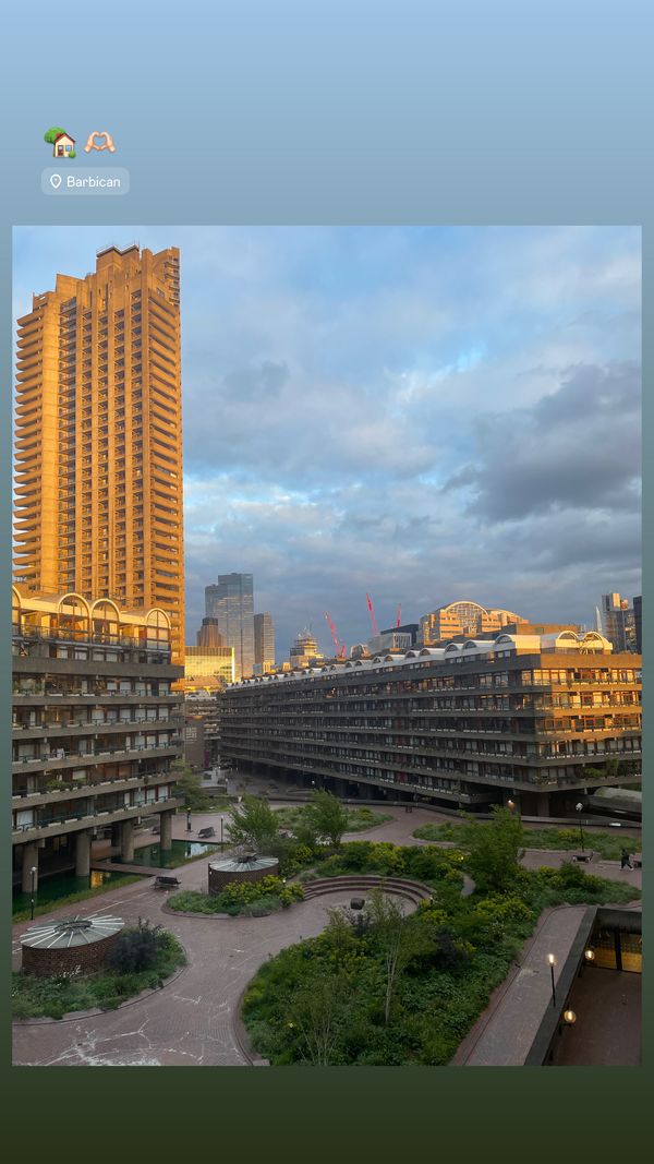 Louise and Victor’s flat in the Barbican