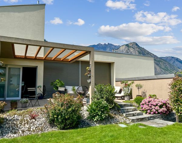 Maison lumineuse, vue sur les Alpes, au cœur de la vallée du Rhône