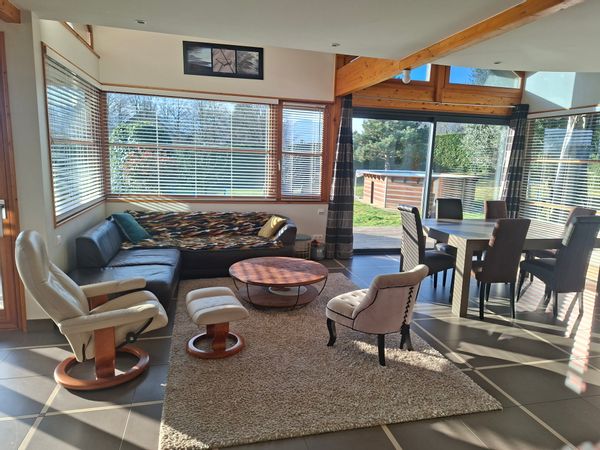 Maison ossature bois 4 chambres grand jardin et terrasse avec vue lac du Bourget et les montagnes