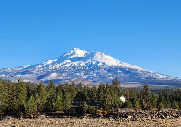 Beautiful view of Mt Shasta
