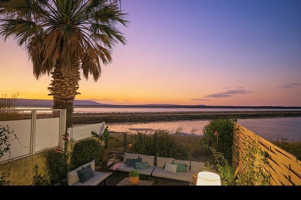 Frontignan, entre mer et étang, le doux Rivage, maison familiale vue parc naturel et flamants roses.