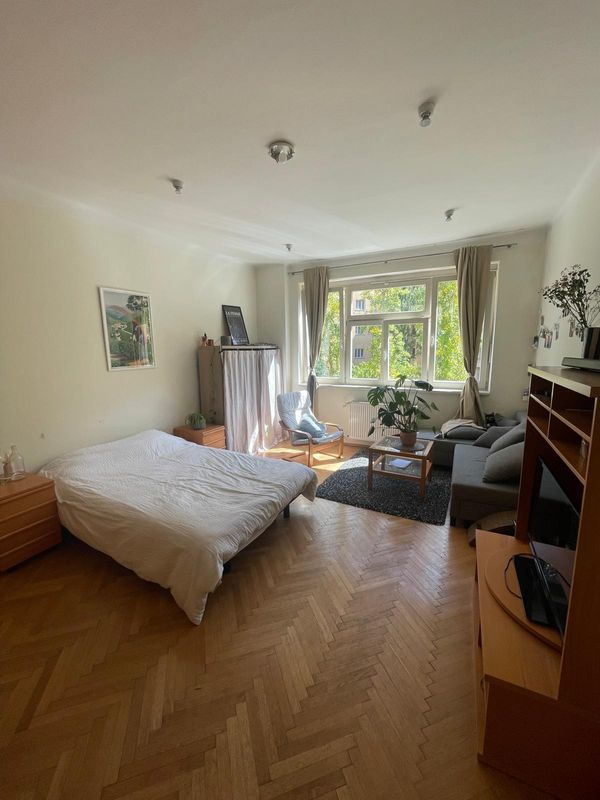 Notre appartement où nous vivons charlie et moi se situe à deux pas du quartier Vinhoradhy à prague