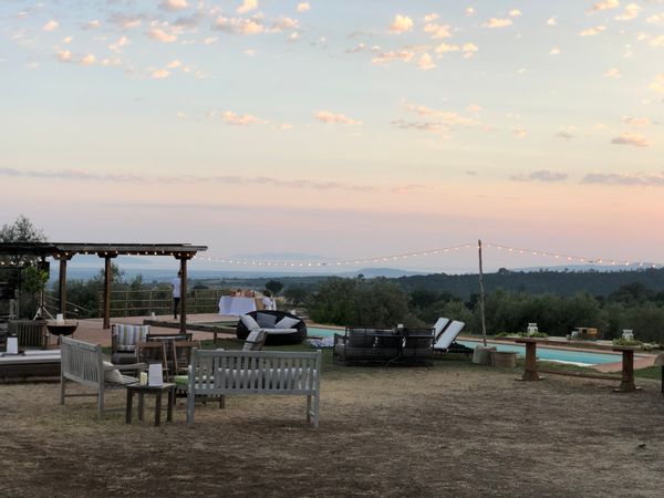 Tuscan coastal organic olive farm