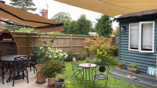 Quintessential English Village Semi with cat
