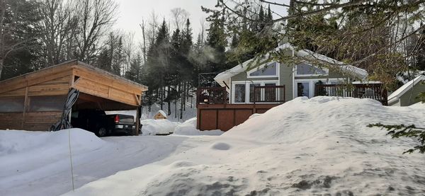 La maison de la montagne, près des Monts de ski.