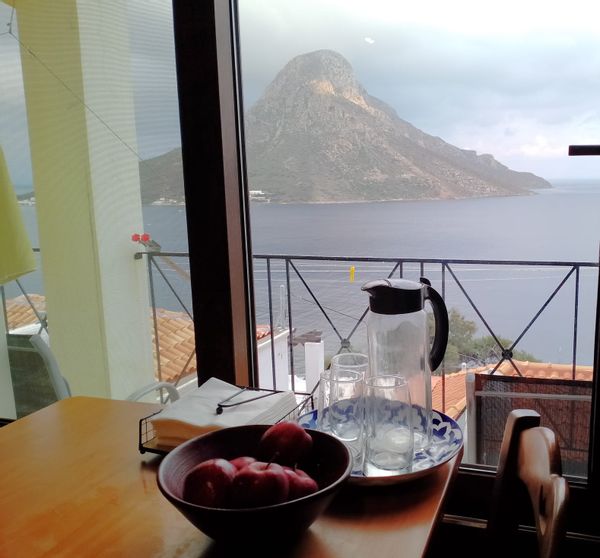 Flat with amazing sea and rock views in the main climbing village of Kalymnos