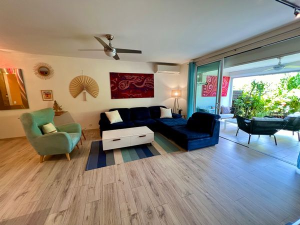 Appartement d'une chambre confortable avec terrasse et jardin privatif à Punaauia.