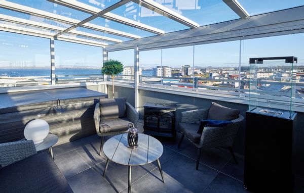 Penthouse Retreat with Panoramic Views & Easy City/Airport Access