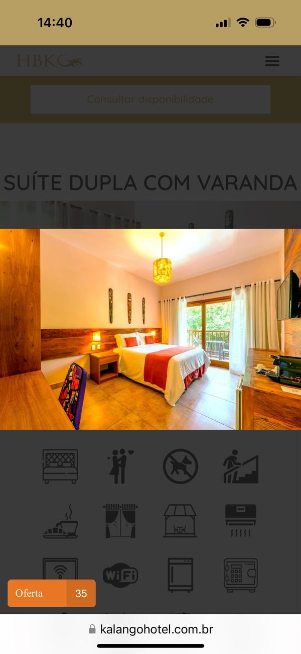 Quarto de hotel  na paradisíaca Ilhabela