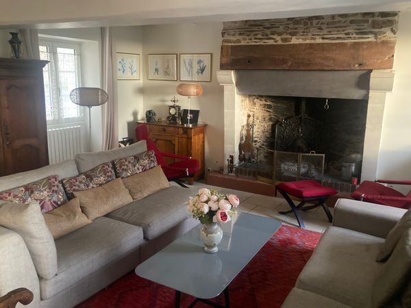 A renovated 15th century house in a village close to Angers.