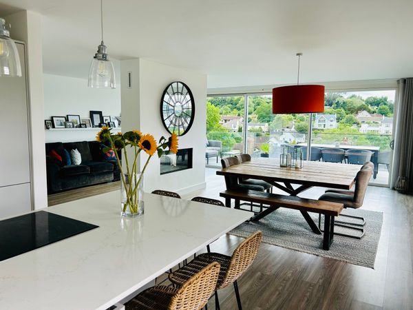 Large Modern detached house with River and countryside views.