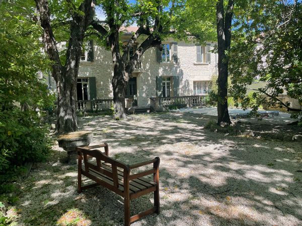 Stone character house in an historic village across the Rhone from Avignon