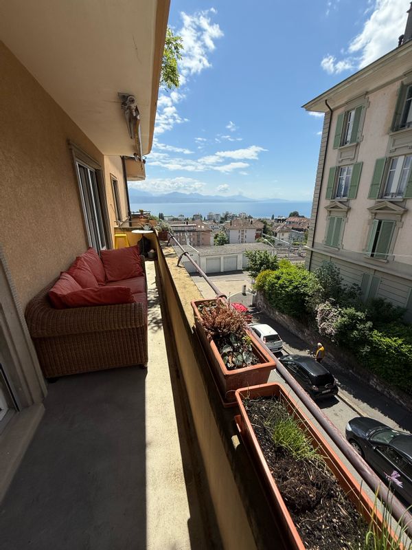 Appartement cœur Lausanne vue lac