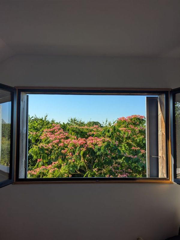 Maison en bois, plein sud!