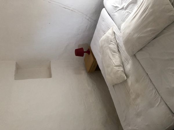 Monique's house is quiet and comfortable and includes a trullo.