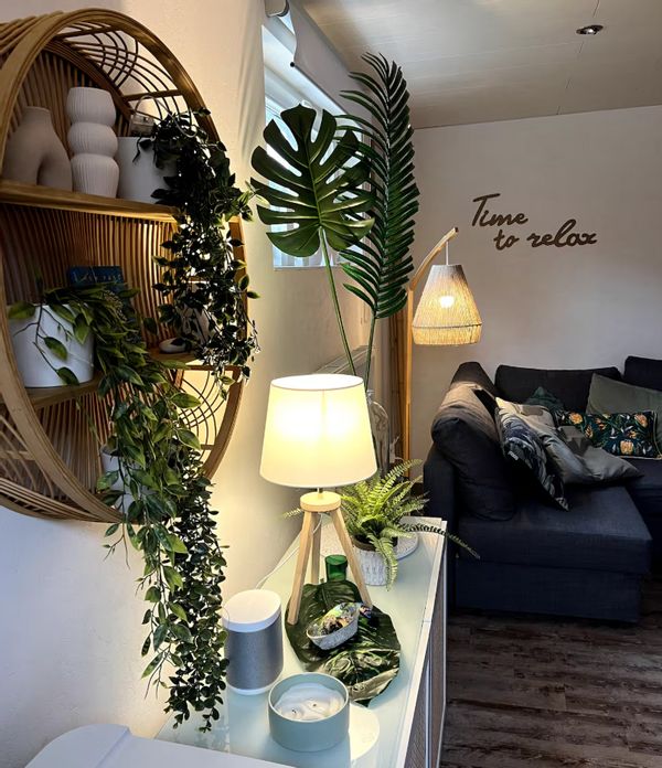 La chambre ZEN, avec sanitaire et accès privatifs, accès espace communs.