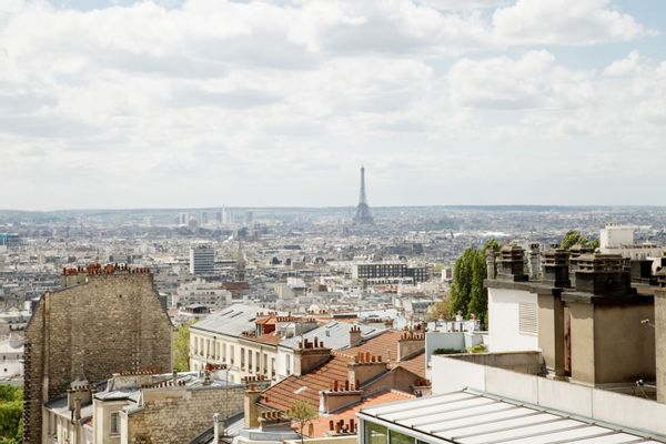 Frank's apartment with panoramic view of Paris and the Eiffel Tower