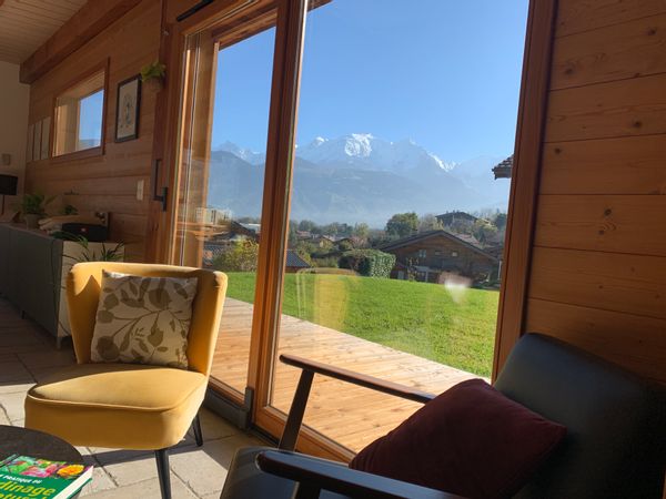 Grand et confortable chalet vue mont blanc