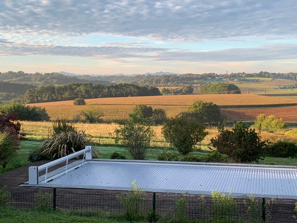 Maison d’Audrey et Guillaume - Vue sur la campagne et les Pyrénées