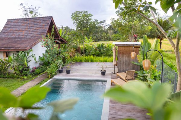 Il nostro piccolo Joglo moderno tra le risaie di Ubud, piscina e sauna