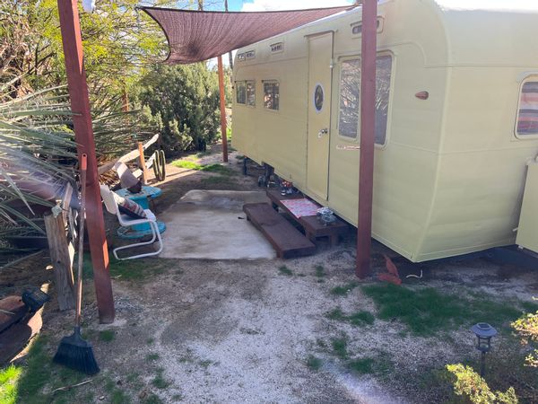 1951 Johnson Coach Park Model House Trailer, Restored and modernized, perfect for single traveler.