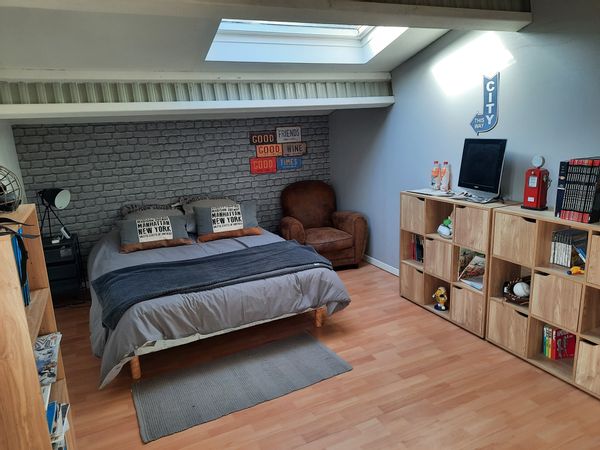 La chambre privée Sdb commune