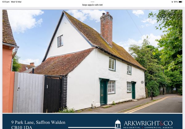 Listed cottage in the middle of beautiful Saffron Walden.