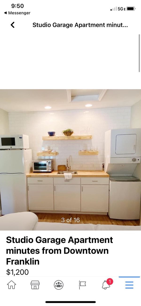 Large studio apartment in gorgeous neighborhood in Franklin, TN