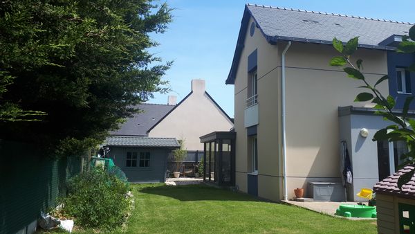 La maison de Tiphanie au bord de l'océan.