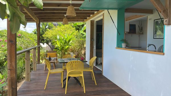 T1 cosy la kay émeraude- vue mer & surf- plage des surfeurs -Tartane Martinique