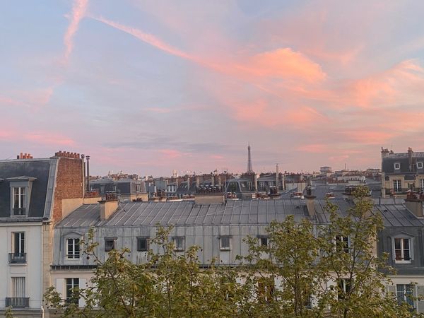 Come to enjoy my lovely studio with a balcony with a great view of the Eiffel Tower in the 17th area on the 6th floor (with lift), in a lively area with shops, restaurants and very well served by public transport.  It is ideal for a non-smoking couple wishing to discover Paris and its surroundings for a romantic, cultural and gastronomic stay. It is a great way to experience Paris as "Parisians" yet close to key touristic attractions. Minimum stay 5 nights. Please contact me by email.
