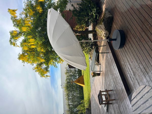 Family-friendly house with a private garden and a view