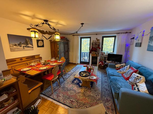 Enjoy a modern Tyrolean-style apartment in the prestigious San Cassiano in Val Badia area of the Dolomites.