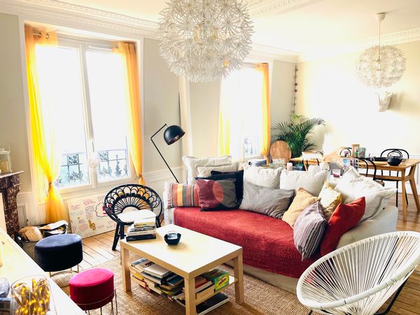 Duplex 3 chambres,  à 10 minutes de train du coeur de Paris!