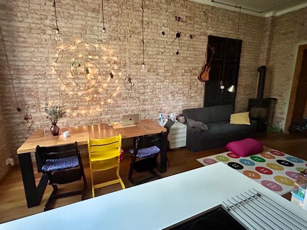 Beautiful modern loft-aparment with garden in the heart of Budweis city