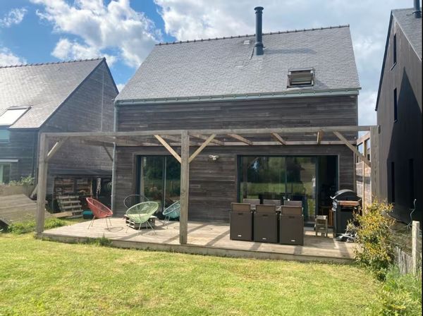 Maison en bois golfe du Morbihan