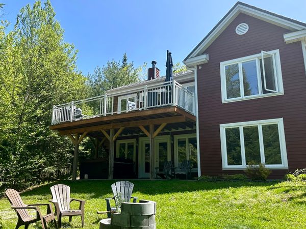 Beautiful and private 4 bedroom home in the heart of the popular Eastern Townships, Quebec, Canada.