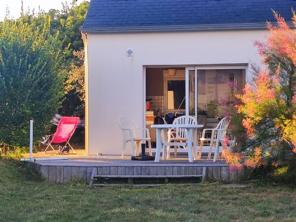 La maison de Bernard au bord des dunes de Sainte Marguerite à Landéda (Finistère)
