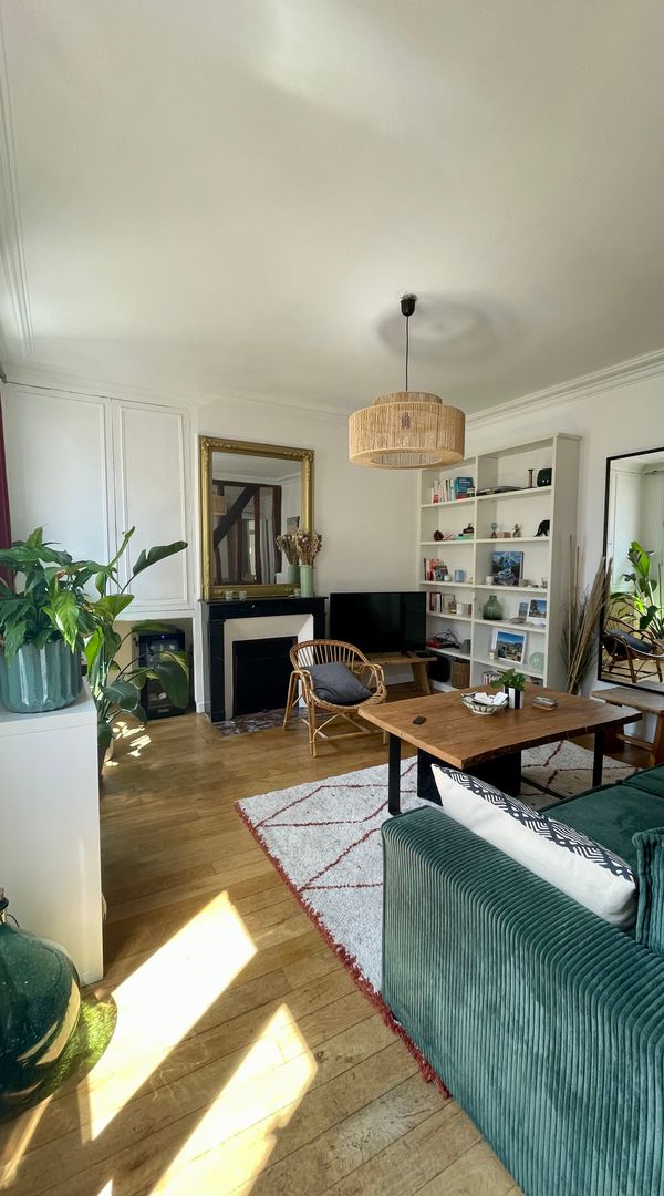 Appartement de 55m2 avec 1 chambre en plein coeur des Batignolles